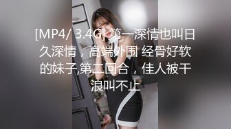 [MP4/ 3.4G] 第一深情也叫日久深情，高端外围 经骨好软的妹子,第二回合，佳人被干浪叫不止