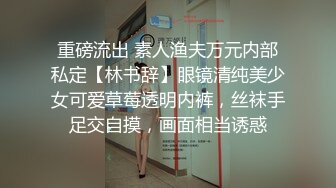 重磅流出 素人渔夫万元内部私定【林书辞】眼镜清纯美少女可爱草莓透明内裤，丝袜手足交自摸，画面相当诱惑