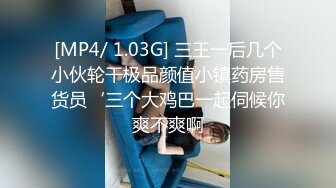 [MP4/ 1.03G] 三王一后几个小伙轮干极品颜值小镇药房售货员‘三个大鸡巴一起伺候你爽不爽啊