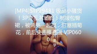 [MP4]STP29481 极品小骚货！3P淫乱名场面！制服包臀裙，被两男一起摸，肛塞插菊花，前后夹击操骚逼 VIP0600